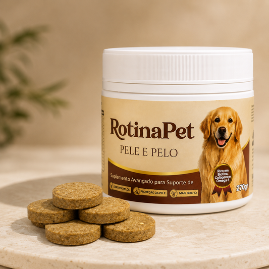 RotinaPet Pele e Pelo - Suplemento para Pele e Pelo para Cães – 270g