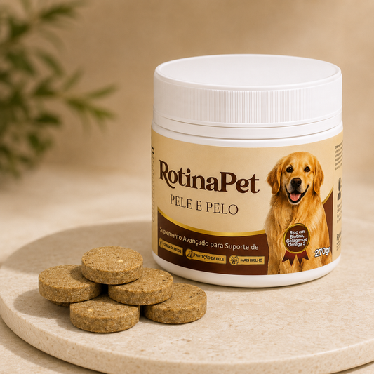 RotinaPet Pele e Pelo - Suplemento para Pele e Pelo para Cães – 270g