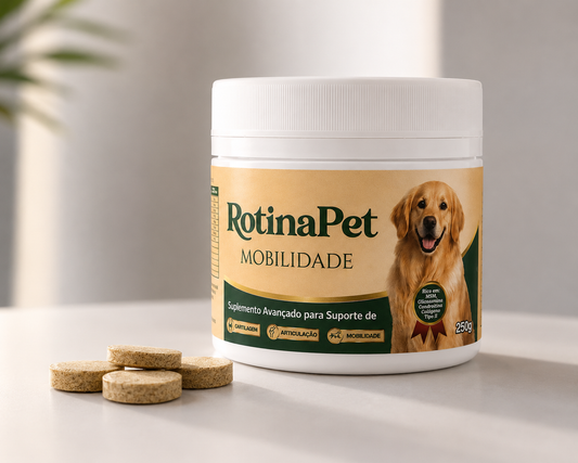 RotinaPet Mobilidade – Suplemento para Articulações e Mobilidade de Cães 250g