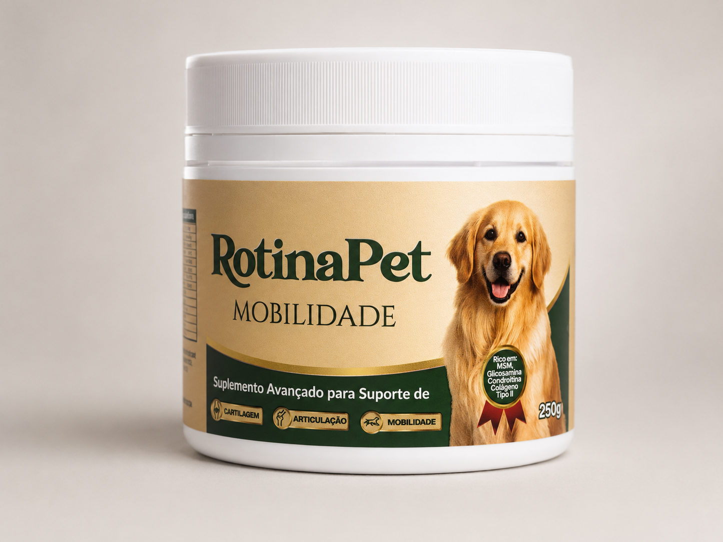 RotinaPet Mobilidade – Suplemento para Articulações e Mobilidade de Cães 250g